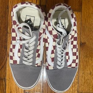 Vans old skool checkerboard womens size 7